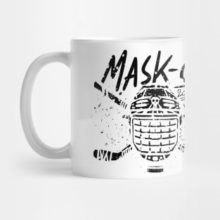 mask-on hockey face mask shield for hockey players Mug